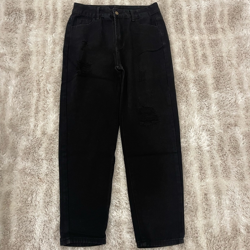 Black Denim Pants